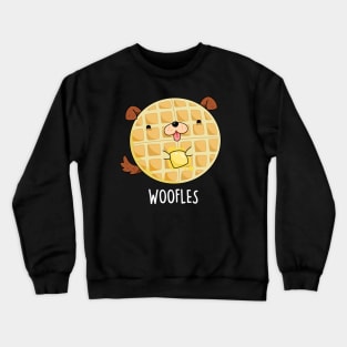 Woofle Cute Doggy Waffle Pun Crewneck Sweatshirt